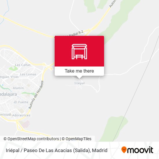 Iriépal / Paseo De Las Acacias (Salida) map
