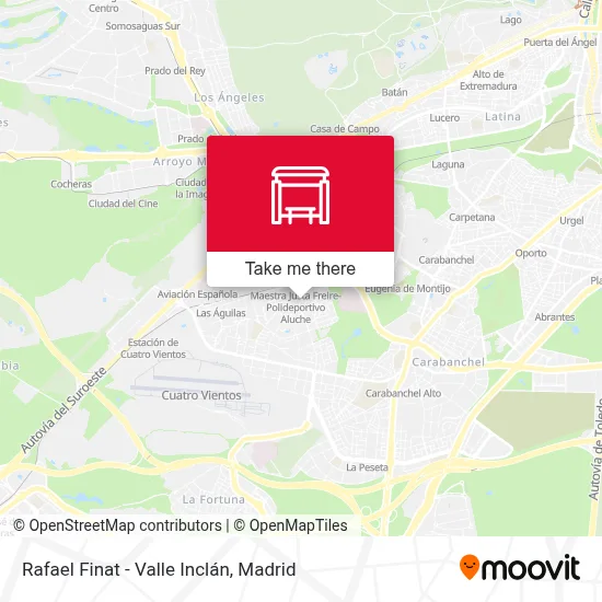 Rafael Finat - Valle Inclán map