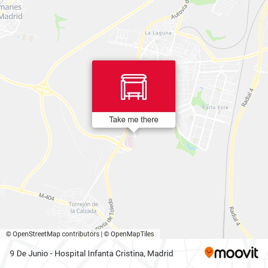 9 De Junio - Hospital Infanta Cristina map