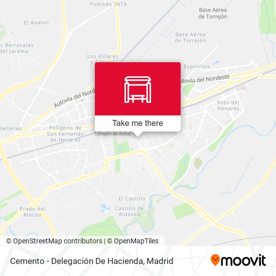 Cemento - Delegación De Hacienda map