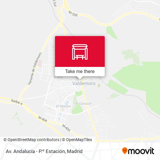 mapa Av. Andalucía - P.º Estación