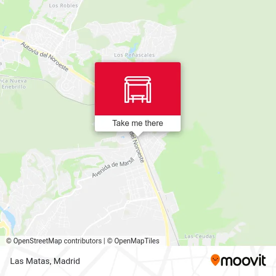 Las Matas map