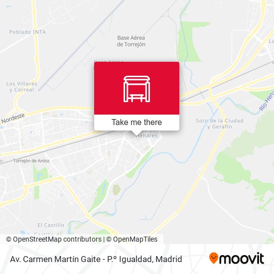 Av. Carmen Martín Gaite - P.º Igualdad map