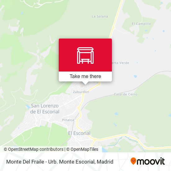 mapa Monte Del Fraile - Urb. Monte Escorial