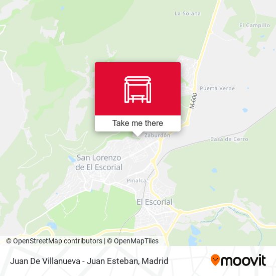 Juan De Villanueva - Juan Esteban map