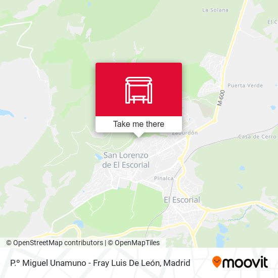 P.º Miguel Unamuno - Fray Luis De León map