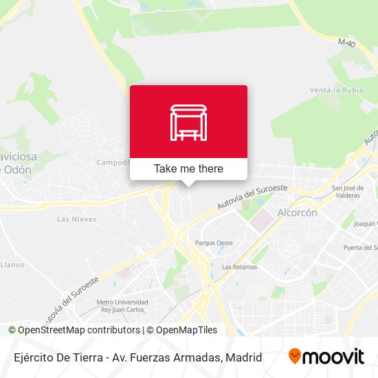 Ejército De Tierra - Av. Fuerzas Armadas map