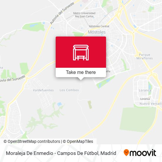 mapa Moraleja De Enmedio - Campos De Fútbol