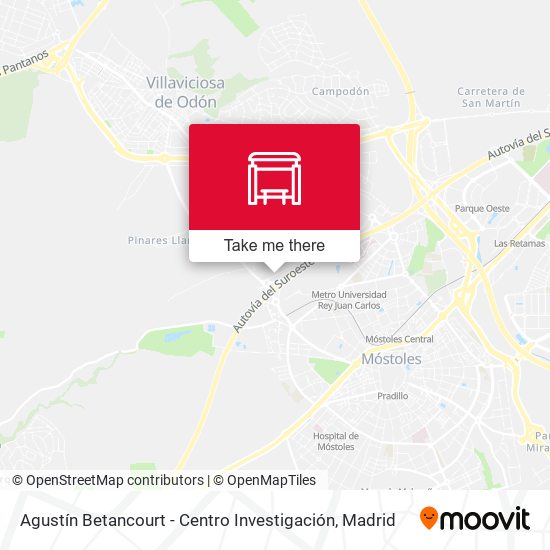 Agustín Betancourt - Centro Investigación map