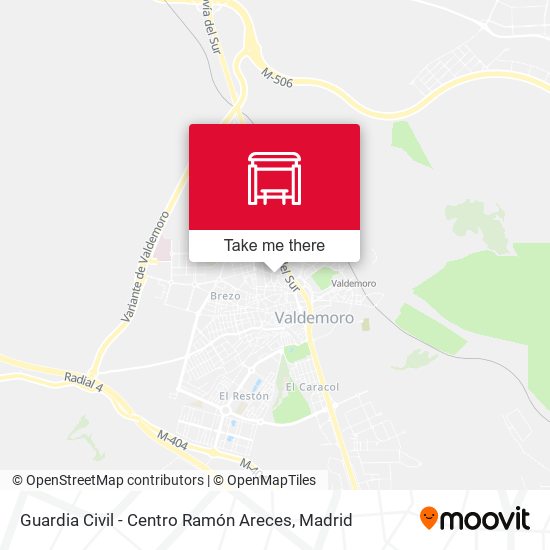 Guardia Civil - Centro Ramón Areces map