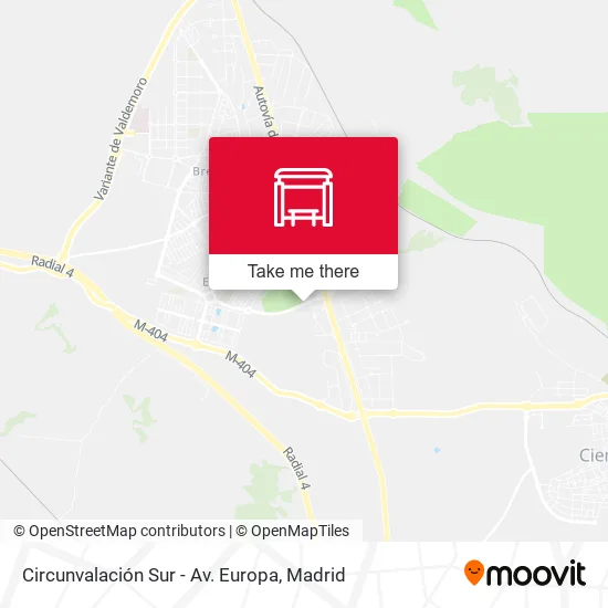 Circunvalación Sur - Av. Europa map