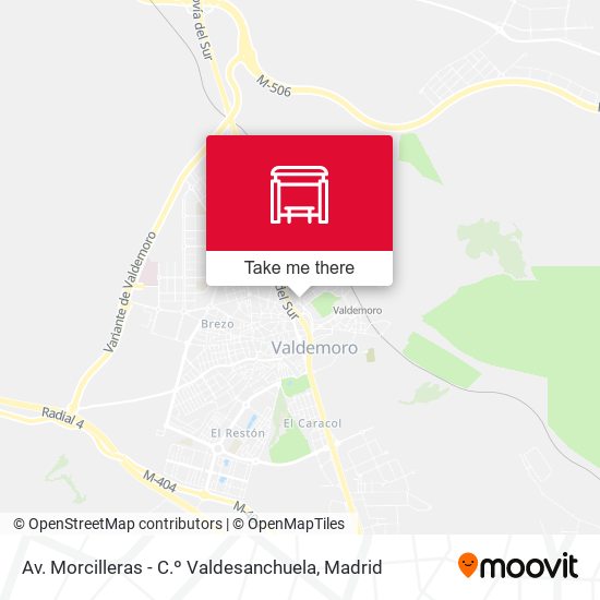 Av. Morcilleras - C.º Valdesanchuela map