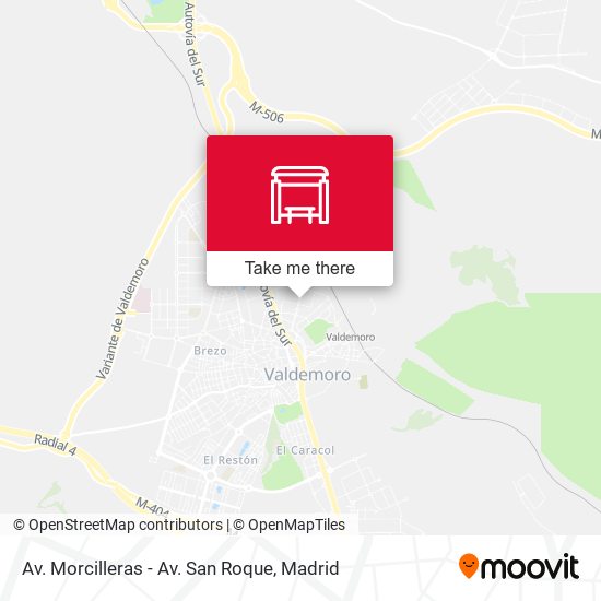 Av. Morcilleras - Av. San Roque map