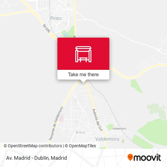 Av. Madrid - Dublín map