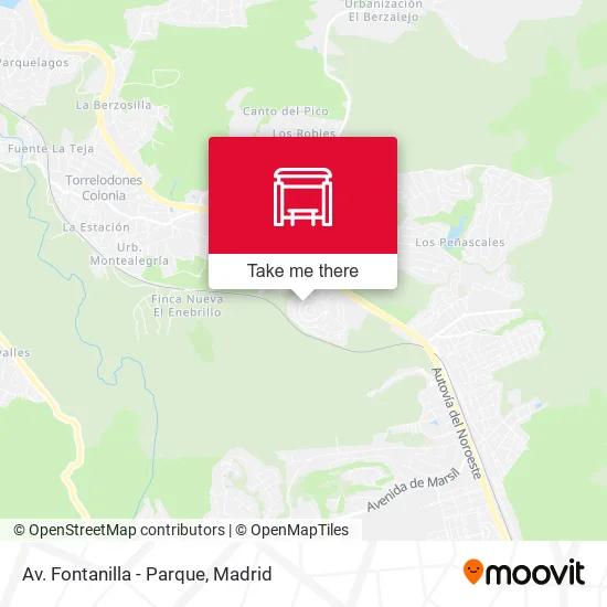 Av. Fontanilla - Parque map
