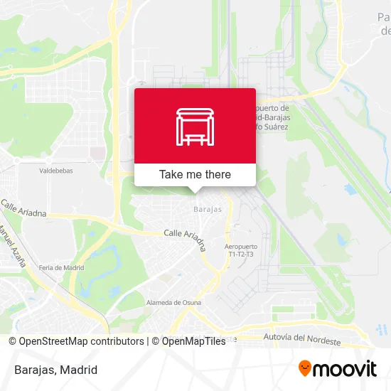 Barajas map