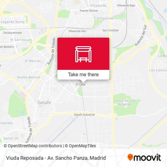 mapa Viuda Reposada - Av. Sancho Panza