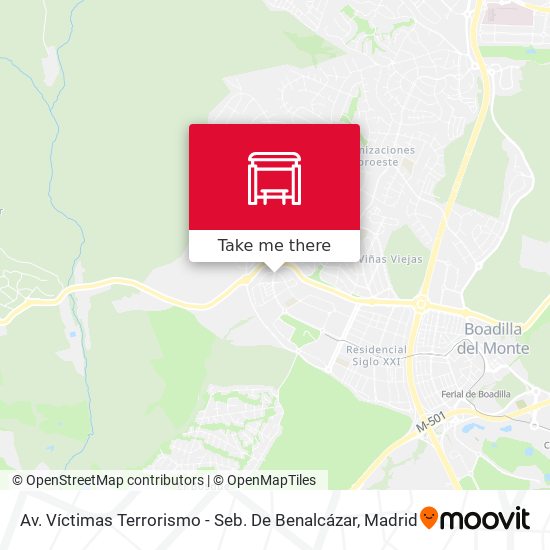 Av. Víctimas Terrorismo - Seb. De Benalcázar map