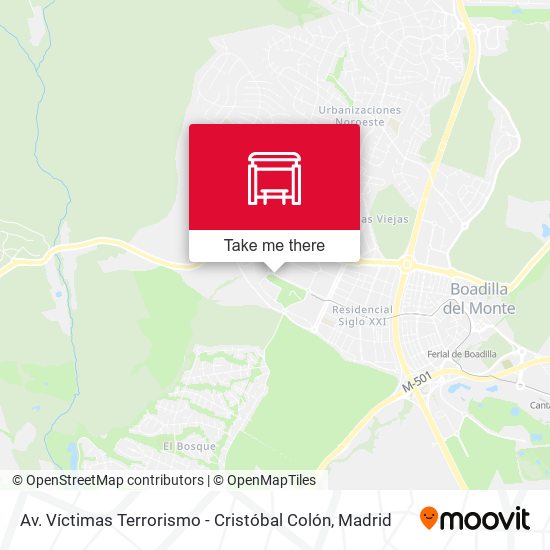 Av. Víctimas Terrorismo - Cristóbal Colón map