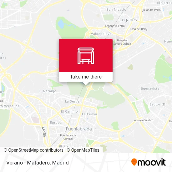 Verano - Matadero map