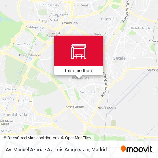 Av. Manuel Azaña - Av. Luis Araquistain map