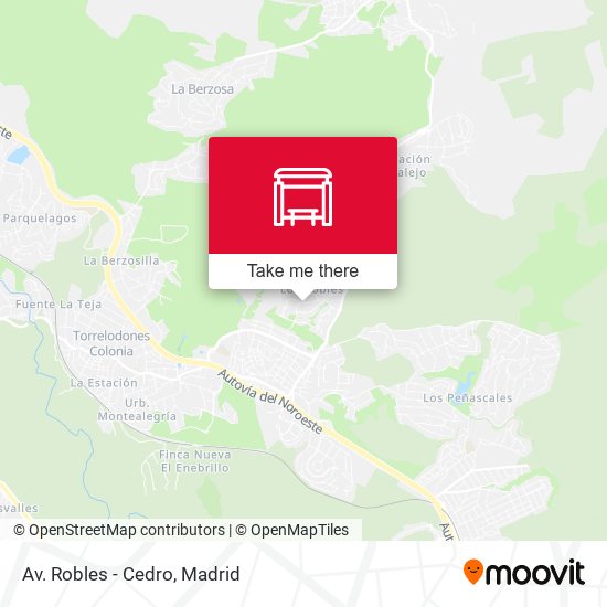 Av. Robles - Cedro map