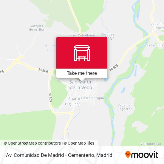 Av. Comunidad De Madrid - Cementerio map