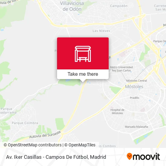 Av. Iker Casillas - Campos De Fútbol map