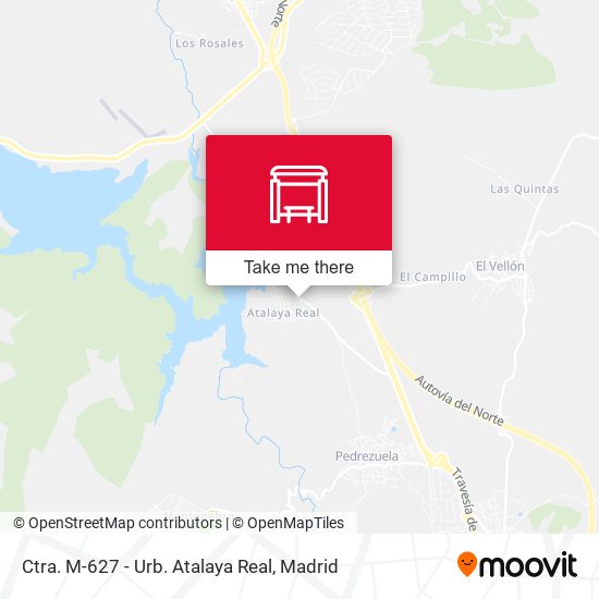 Ctra. M-627 - Urb. Atalaya Real map