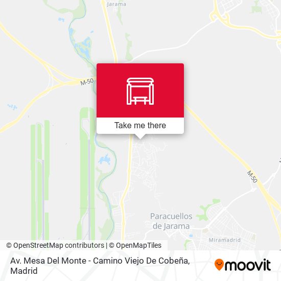 Av. Mesa Del Monte - Camino Viejo De Cobeña map