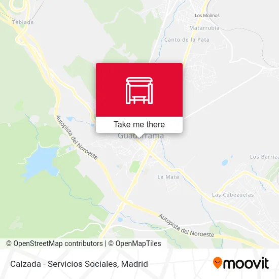 Calzada - Servicios Sociales map