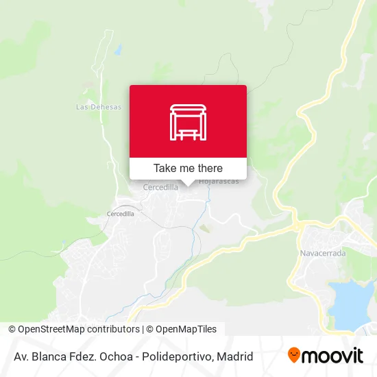 Av. Blanca Fdez. Ochoa - Polideportivo map