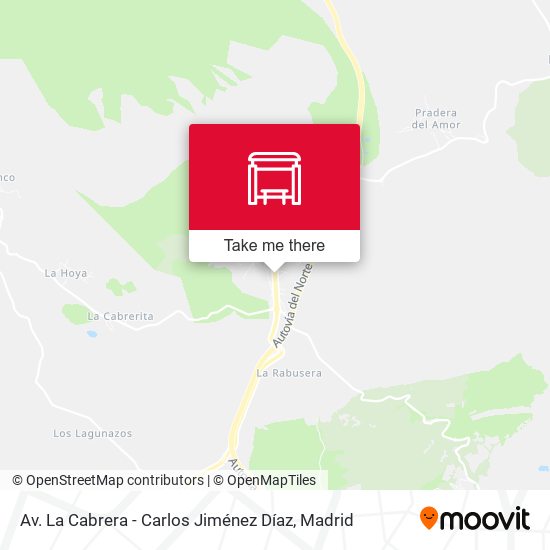 Av. La Cabrera - Carlos Jiménez Díaz map