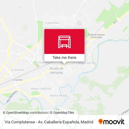 Vía Complutense - Av. Caballería Española map