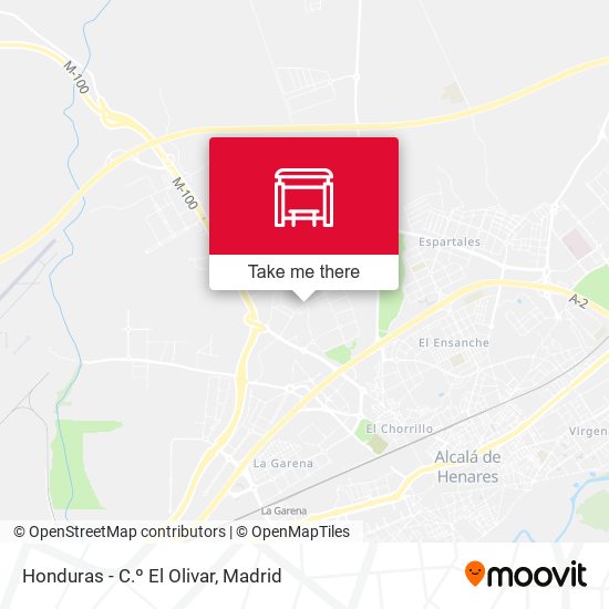 Honduras - C.º El Olivar map