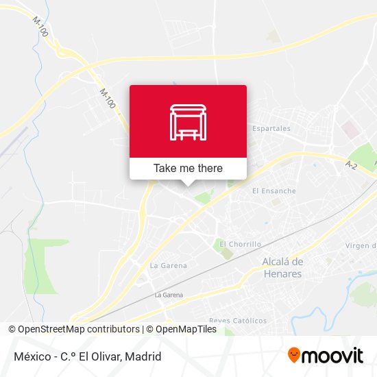 México - C.º El Olivar map