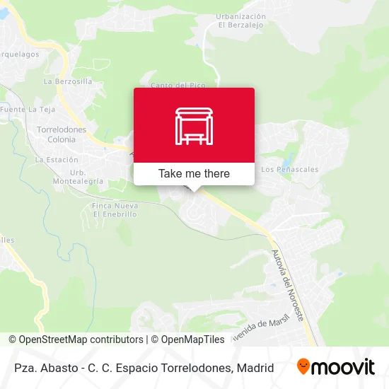 Pza. Abasto - C. C. Espacio Torrelodones map