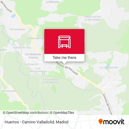 Huertos - Camino Valladolid map