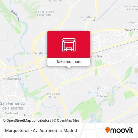Marqueteros - Av. Astronomía map