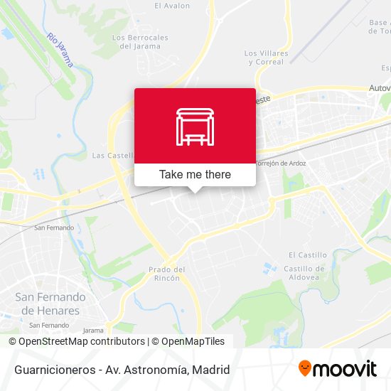 Guarnicioneros - Av. Astronomía map