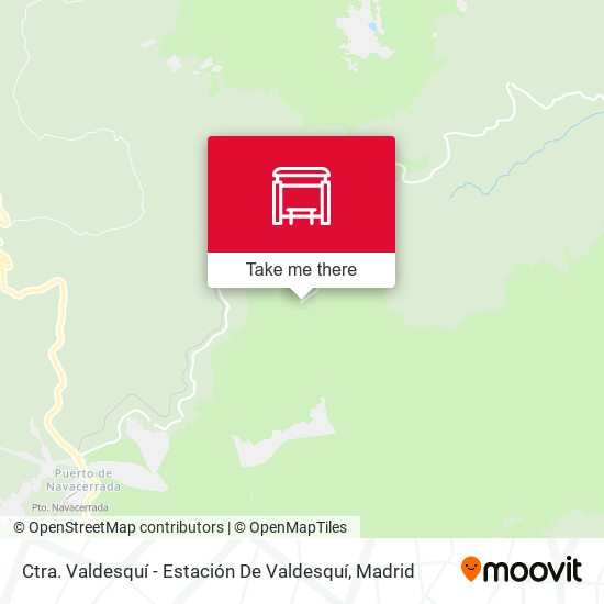 Ctra. Valdesquí - Estación De Valdesquí map