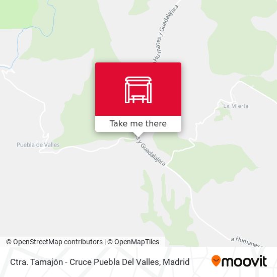 Ctra. Tamajón - Cruce Puebla Del Valles map