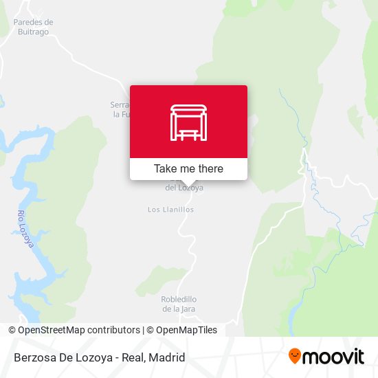 Berzosa De Lozoya - Real map