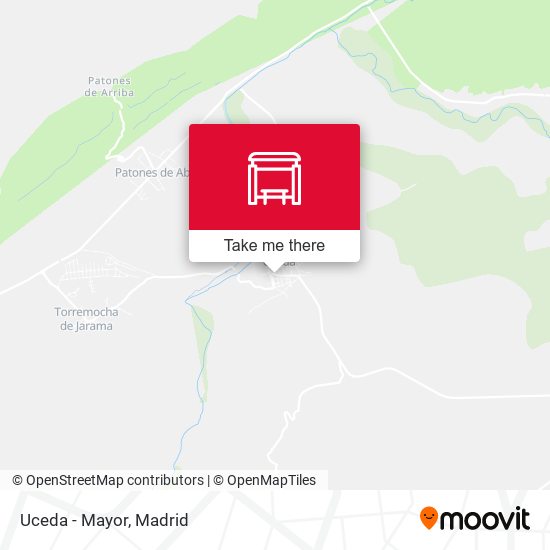 Uceda - Mayor map