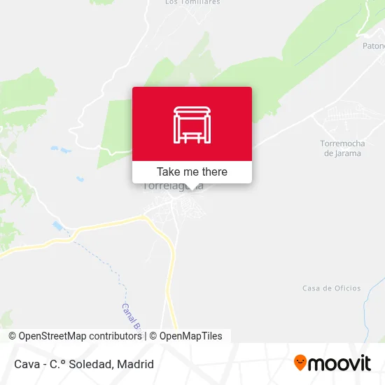Cava - C.º Soledad map