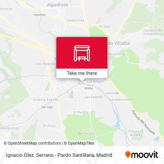 Ignacio Glez. Serrano - Pardo Santillana map