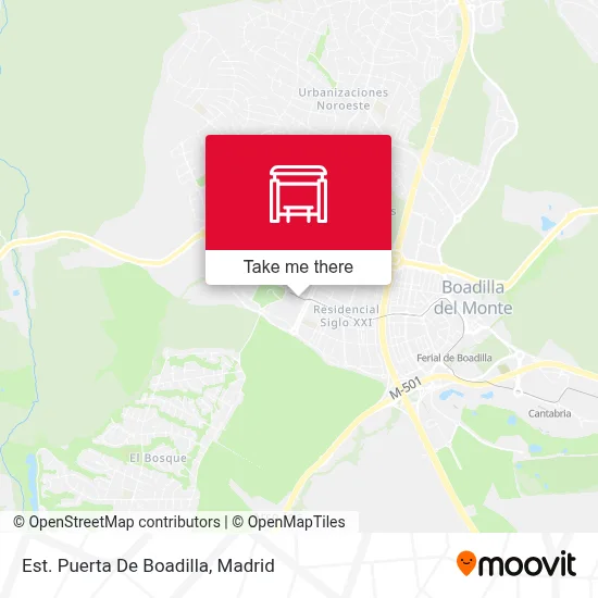 Est. Puerta De Boadilla map