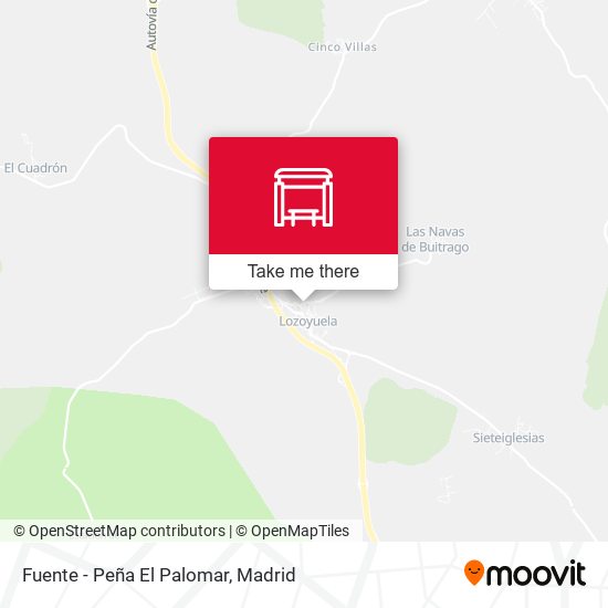 Fuente - Peña El Palomar map