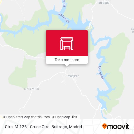 Ctra. M-126 - Cruce Ctra. Buitrago map