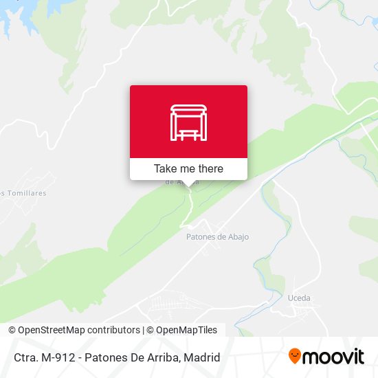 Ctra. M-912 - Patones De Arriba map